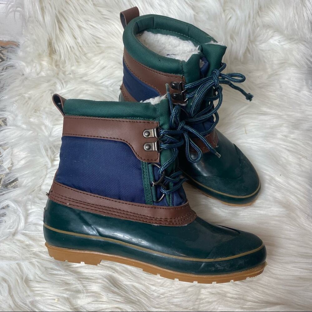 Trails End Thermolite Duck Brown Green Boots Size 8